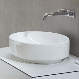 Geberit Variform umywalka 55x40 cm nablatowa owalna biała 500.771.01.2