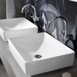 Geberit Variform umywalka 55x40 cm nablatowa prostokątna KeraTect biała 500.779.00.2