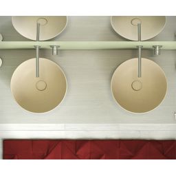 Globo T-Egde umywalka 37x37 cm okrągła nablatowa biała B6T37.BI