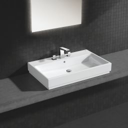Grohe Cube Ceramic umywalka 80x50 cm nablatowa PureGuard biała 3947600H