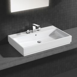 Grohe Cube Ceramic umywalka 80x50 cm nablatowa PureGuard biała 3947600H