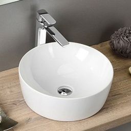 GSI Sand umywalka 40 cm nablatowa okrągła ExtraGlaze biała 903911