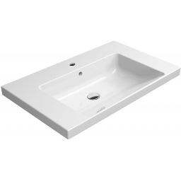 GSI Norm umywalka 80x50 cm prostokątna ścienna-meblowa biała 8634111