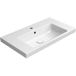 GSI Norm umywalka 70x40 cm prostokątna ścienna-meblowa biała 8637111