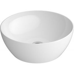 GSI Pura umywalka 42 cm nablatowa okrągła ExtraGlaze biały połysk 885111