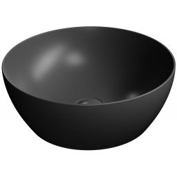 GSI Pura umywalka 42 cm nablatowa okrągła czarny mat 885126