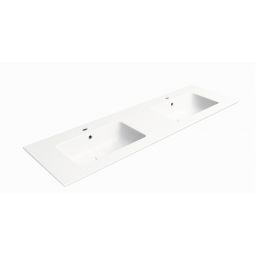 GSI Pura umywalka 142x46 cm prostokątna wpuszczana-podwójna biały mat 8889109
