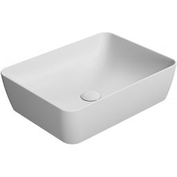 GSI Sand umywalka 50x38 cm nablatowa prostokątna biały mat 903709