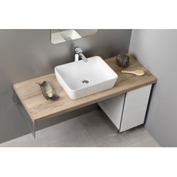 GSI Sand umywalka 50x38 cm nablatowa prostokątna biały mat 903709