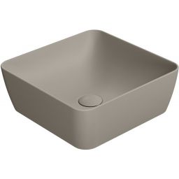 GSI Sand umywalka 38 cm nablatowa kwadratowa tortora mat 903805