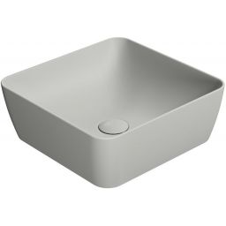 GSI Sand umywalka 38 cm nablatowa kwadratowa cenere mat 903817