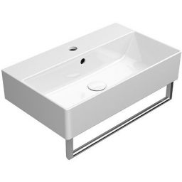 GSI Kube X umywalka 60x37 cm prostokątna ścienna-nablatowa biała 9454111