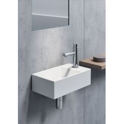 GSI Kube X umywalka 40x23 cm prostokątna ścienna biała 9484011