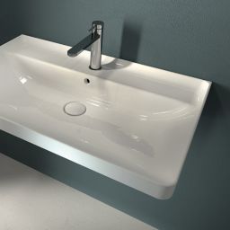 Hatria Canalgrande umywalka 80x50 cm ścienna prostokątna biała Y1EK01
