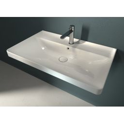 Hatria Canalgrande umywalka 80x50 cm ścienna prostokątna biała Y1EK01