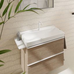 Hansgrohe Xelu Q umywalka 80x48 cm prostokątna ścienna-meblowa biała 60318450