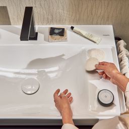 Hansgrohe Xelu Q umywalka 80x48 cm prostokątna ścienna-meblowa biała 60319450