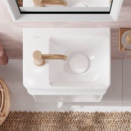Hansgrohe Xelu Q umywalka 36x25 cm prostokątna ścienna-meblowa biała 60315450