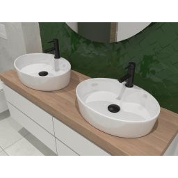 Hagser Lisa bateria umywalkowa stojąca czarny mat HGR15000032