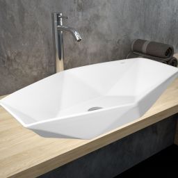 Hagser Aurora umywalka 63,5x41,5 cm nablatowa biała HGR30000040