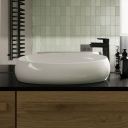 Hagser Gisela umywalka 59,5x40,5 cm nablatowa owalna biała HGR80000040