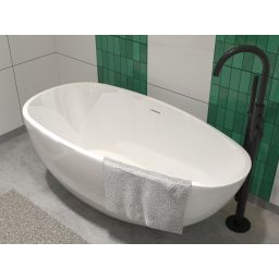 Hagser Enrika wanna wolnostojąca 170x80 cm owalna akrylowa biały połysk HGR18000012