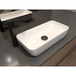 Hagser Della bateria umywalkowa stojąca wysoka czarny mat HGR12000032