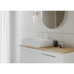 Hagser Emma umywalka 59x43 cm nablatowa prostokątna biała HGR30000041