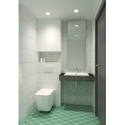 Hagser Erika umywalka 60x47 cm meblowa prostokątna biała HGR50000041