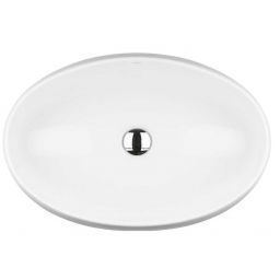 Hagser Gisela umywalka 59,5x40,5 cm nablatowa owalna biała HGR80000040