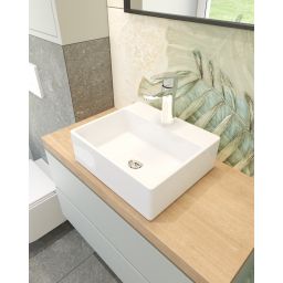 Hagser Doris umywalka 34x29,5 cm nablatowa prostokątna biała HGR40000041