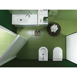 Hatria Area umywalka 90x35 cm ścienna/nablatowa prostokątna biała YXDL01