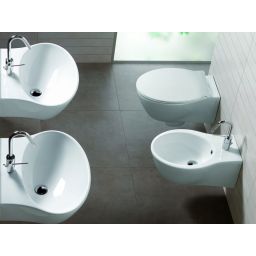 Hatria Nido umywalka 62x47 cm ścienna półokrągła biała Y0R401