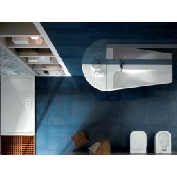 Hatria Grandangolo umywalka 130x50x33,5 cm asymetryczna prawa biała YXF501