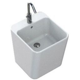 Hatria G-Full umywalka 48x40 cm nablatowa prostokątna biała YXG801