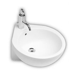 Hatria You & Me umywalka 46 cm ścienna narożna prawa biała Y0H701