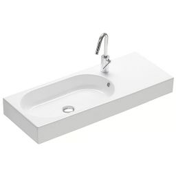 Hatria Area umywalka 90x35 cm ścienna prostokątna biała Y0UE01