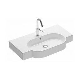 Hatria Area umywalka 81x45 cm ścienna prostokątna biała Y0UP01