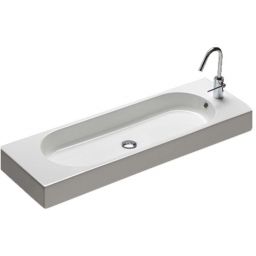 Hatria Area umywalka 110x35 cm ścienna prostokątna biała Y0W501