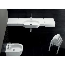 Hatria Area umywalka 90x45 cm ścienna prostokątna biała YXA001