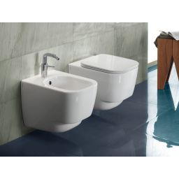 Hatria Fusion 48 miska WC wisząca z deską wolnoopadającą białą (YXZL01, Y1EY01)