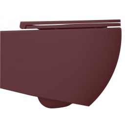 Isvea Infinity miska WC wisząca bez kołnierza czerwony mat 10NF02005-2R