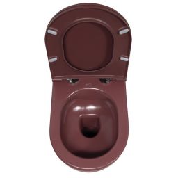 Isvea Infinity miska WC wisząca bez kołnierza czerwony mat 10NF02005-2R