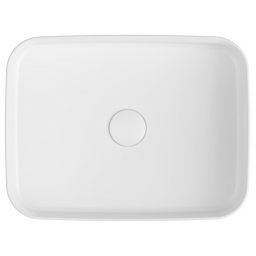 Isvea Infinity Rectangle umywalka 50x36 cm nablatowa prostokątna biała 10NF65050
