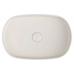 Isvea Infinity umywalka 55x36 cm owalna nablatowa brąz/beż 10NF65055-2K
