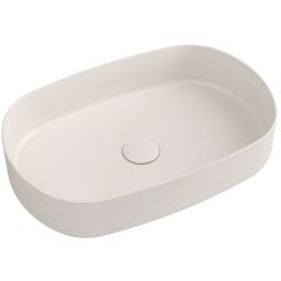 Isvea Infinity umywalka 55x36 cm owalna nablatowa brąz/beż 10NF65055-2K