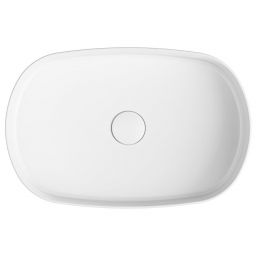 Isvea Infinity umywalka 55x36 cm owalna nablatowa biała 10NF65055-2L