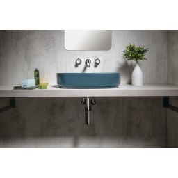 Isvea Infinity umywalka 55x36 cm owalna nablatowa 10NF65055-2P