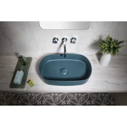 Isvea Infinity umywalka 55x36 cm owalna nablatowa 10NF65055-2P