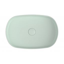Isvea Infinity umywalka 55x36 cm owalna nablatowa zielona 10NF65055-2T